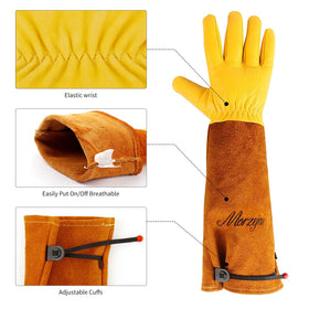 Morzejar Waterproof Garden Gloves protect hands in wet conditions during gardening.