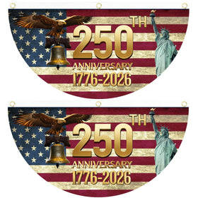 MOSADO 250th Anniversary Flag front view for outdoor decor.