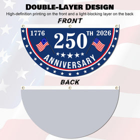 MOSADO 250th flag high-density fabric with vivid print for durability.