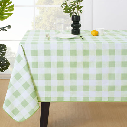 MOSAYT buffalo gingham tablecloth sage green protects outdoor tables during picnics