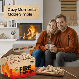 Moscow-Mix Fire Starter safe, eco-friendly wood-based ignition option.