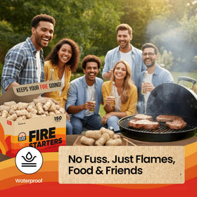 Moscow-Mix Fire Starter waterproof design ignites reliably in all weather.