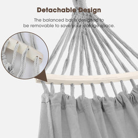 MOSFiATA hammock with carry bag packed for travel.