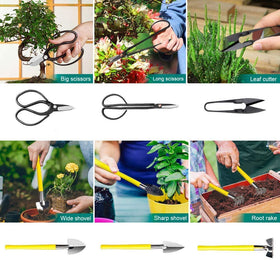 MOSFiATA heavy-duty bonsai pruning scissors in action for precise cutting