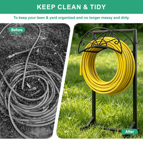 MOSIKEN five-spikes anchoring base ensures sturdy support for long hoses