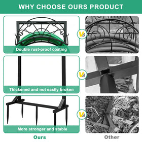 MOSIKEN rustproof-coated holder protects against corrosion in wet outdoor conditions