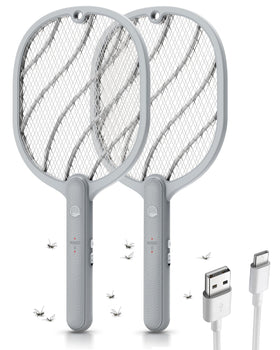 Mosiller electric fly swatter 3800V grid delivers rapid pest elimination on contact