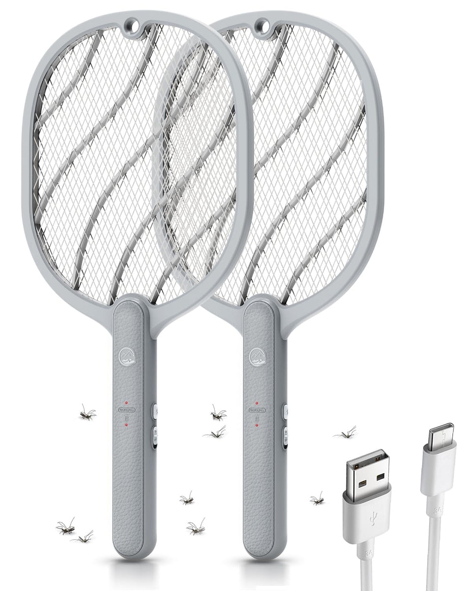Mosiller electric fly swatter 3800V grid delivers rapid pest elimination on contact