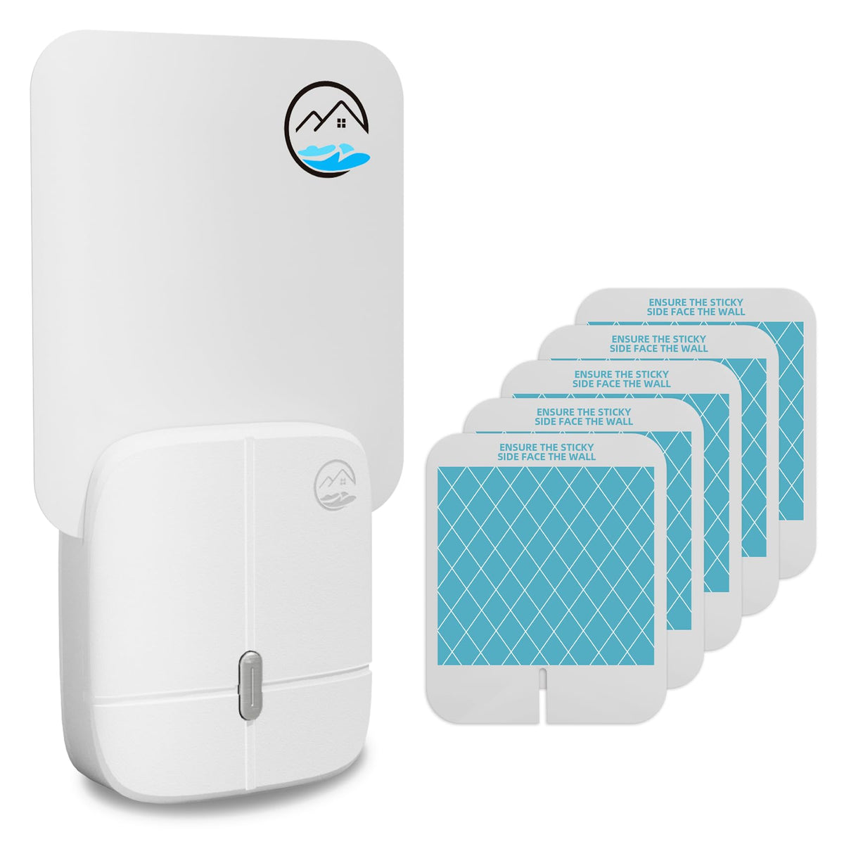 Mosiller Flying Insect Trap in indoor outlet; safe, odorless option for home pest control.