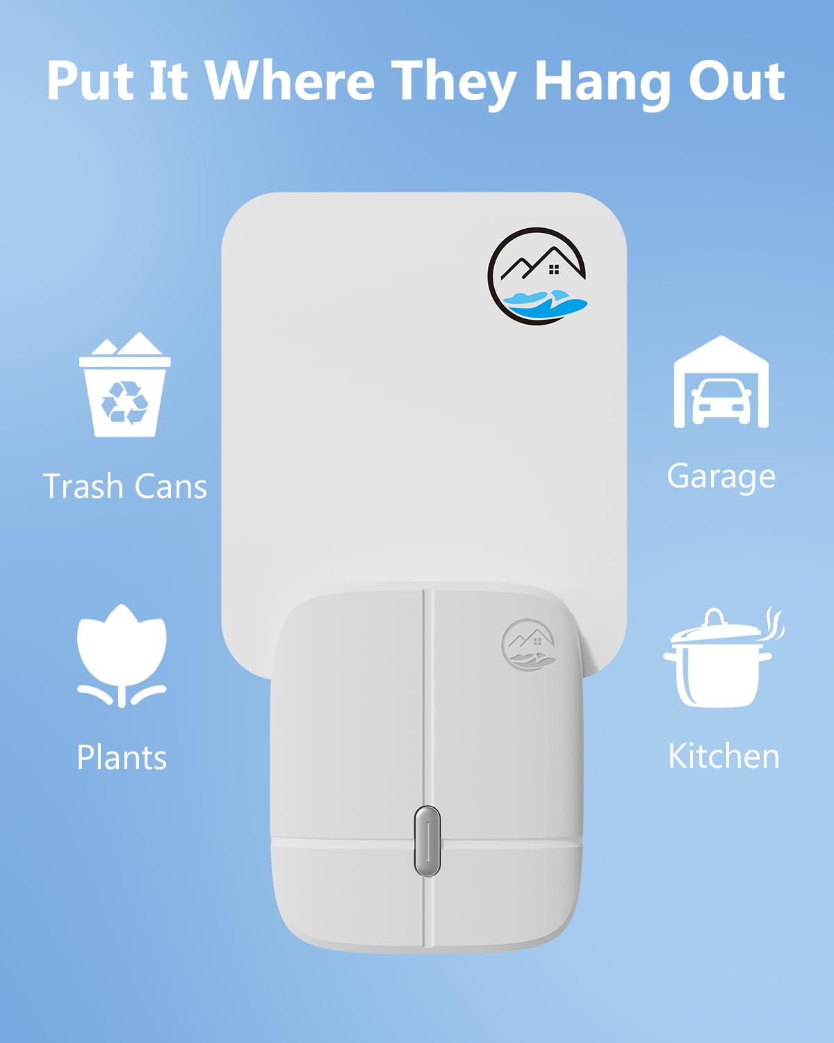 Mosiller Flying Insect Trap ideal near kitchen counters to reduce flying pests.