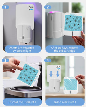 Mosiller Flying Insect Trap keeps pets and children safe with adhesive capture instead of chemicals.
