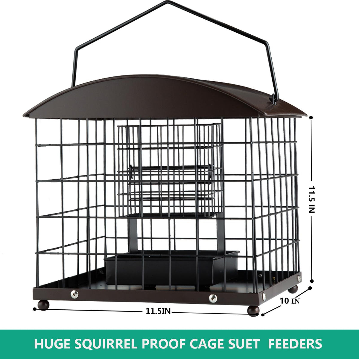 Mosloly two suet cakes one pound seed capacity supports steady visits