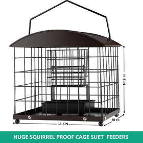 Mosloly two suet cakes one pound seed capacity supports steady visits