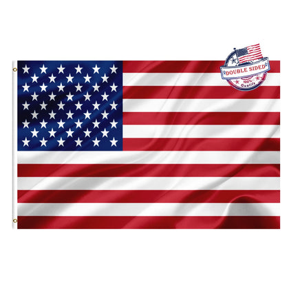 Mosprovie 2x3 outdoor American flag double-sided for clear readings from both sides