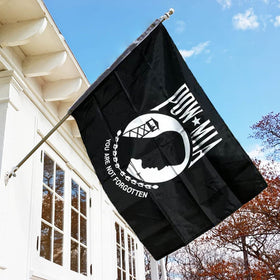 Mosprovie Pow Mia flag 2x3, durable polyester with sun-resistant color.
