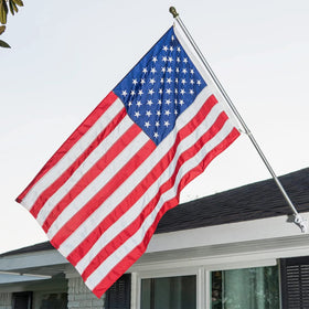 Mosprovie 2x3 US flag with canvas header and double stitching for frequent use