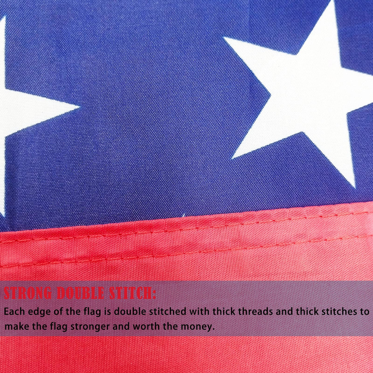 Mosprovie flag with brass grommets offers secure outdoor hanging