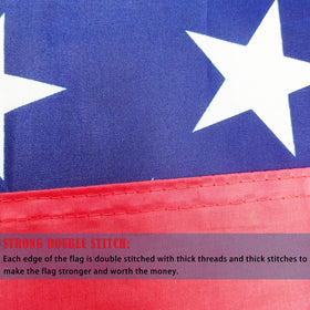 Mosprovie flag with brass grommets offers secure outdoor hanging