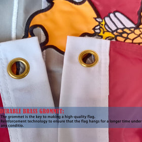 Mosprovie Marine Corps Flag machine washable for easy outdoor maintenance.