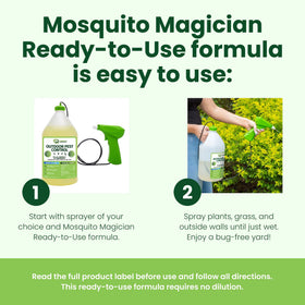 Mosquito Magician push-button spray simplifies outdoor application