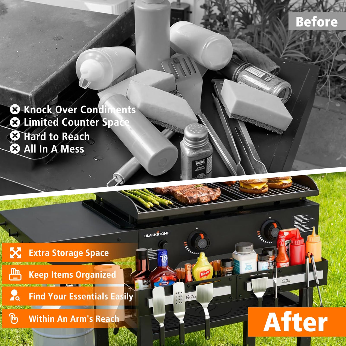 Mossime Magnetic Tool Holder keeps spatulas secure while grilling