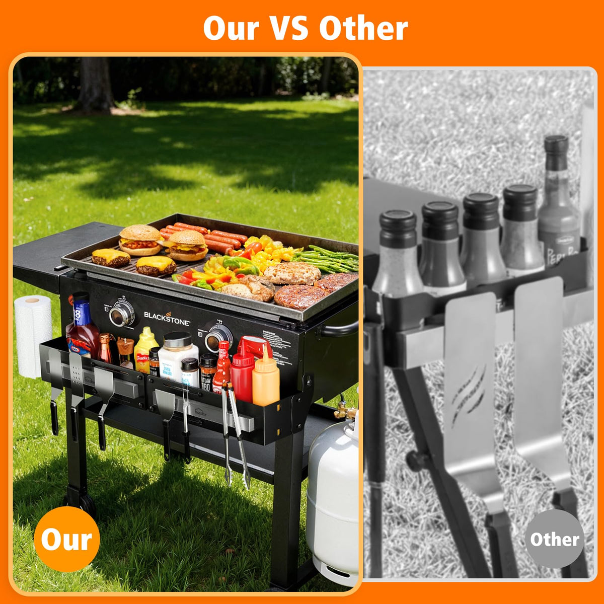 Mossime Paper Towel Holder keeps towels accessible during outdoor cookouts