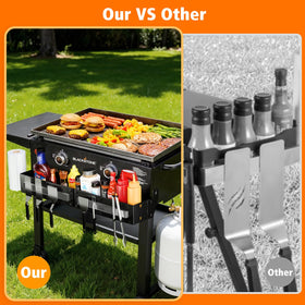 Mossime Paper Towel Holder keeps towels accessible during outdoor cookouts