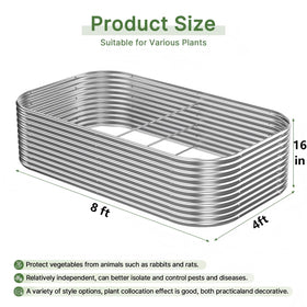 Mostmahes raised bed side view highlighting tall depth for root growth.