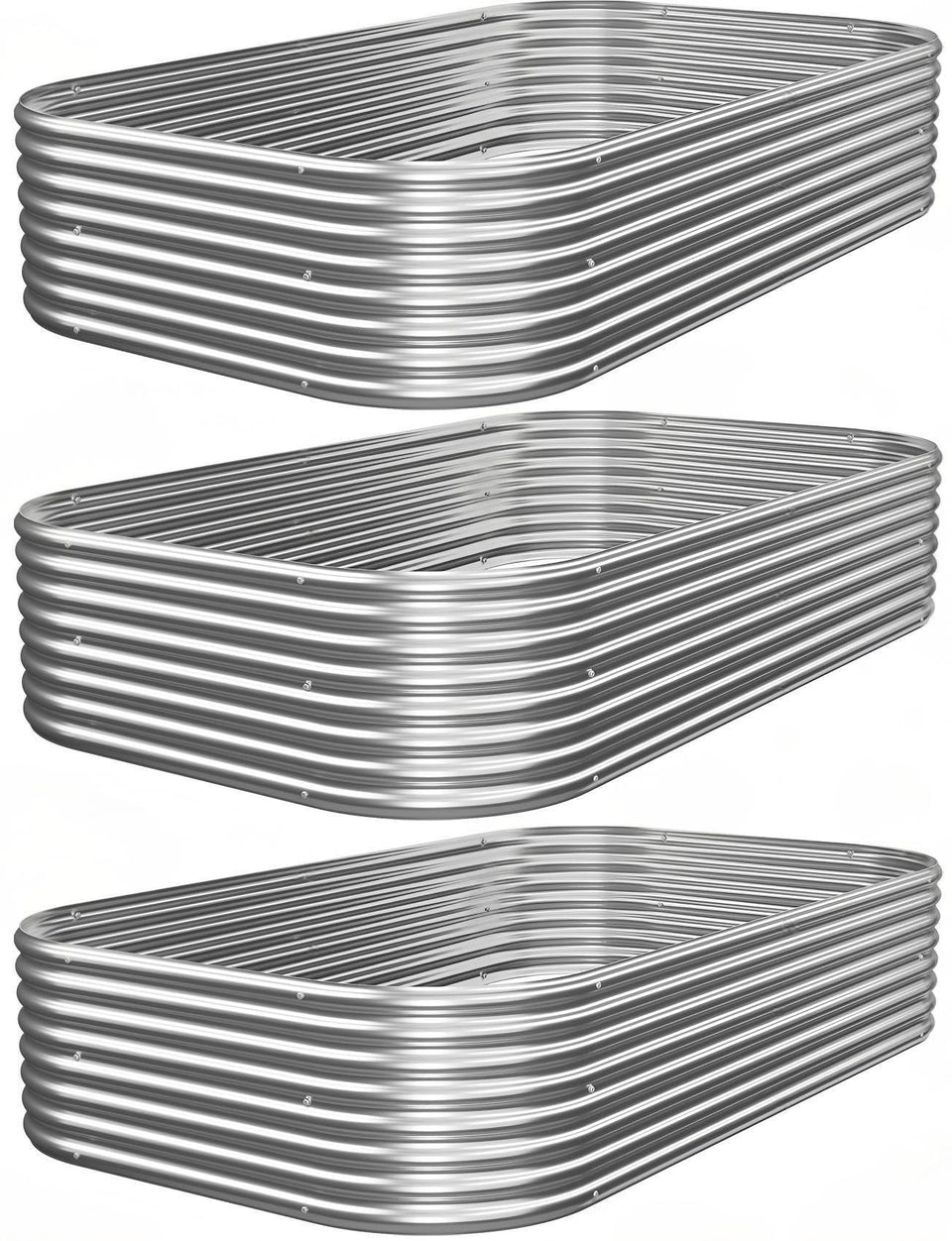 Mostmahes galvanized raised garden bed assembly enables quick, hassle-free setup.