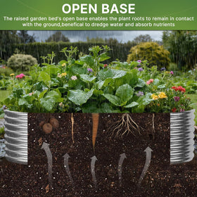 Mostmahes 1.5ft-deep bed offers roomy root space for vegetables.