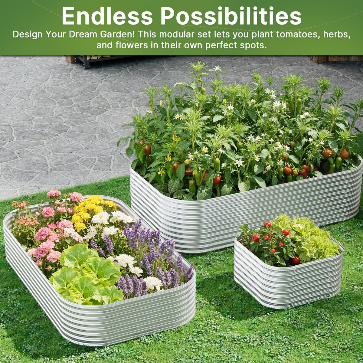 Mostmahes three-bed set offers flexible layout for gardening.