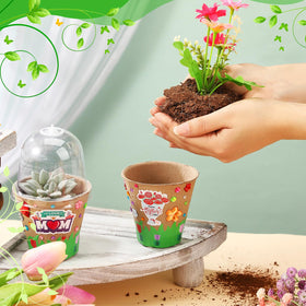 Motipuns acrylic sticker sheets add decorative detail to pots and gifts.
