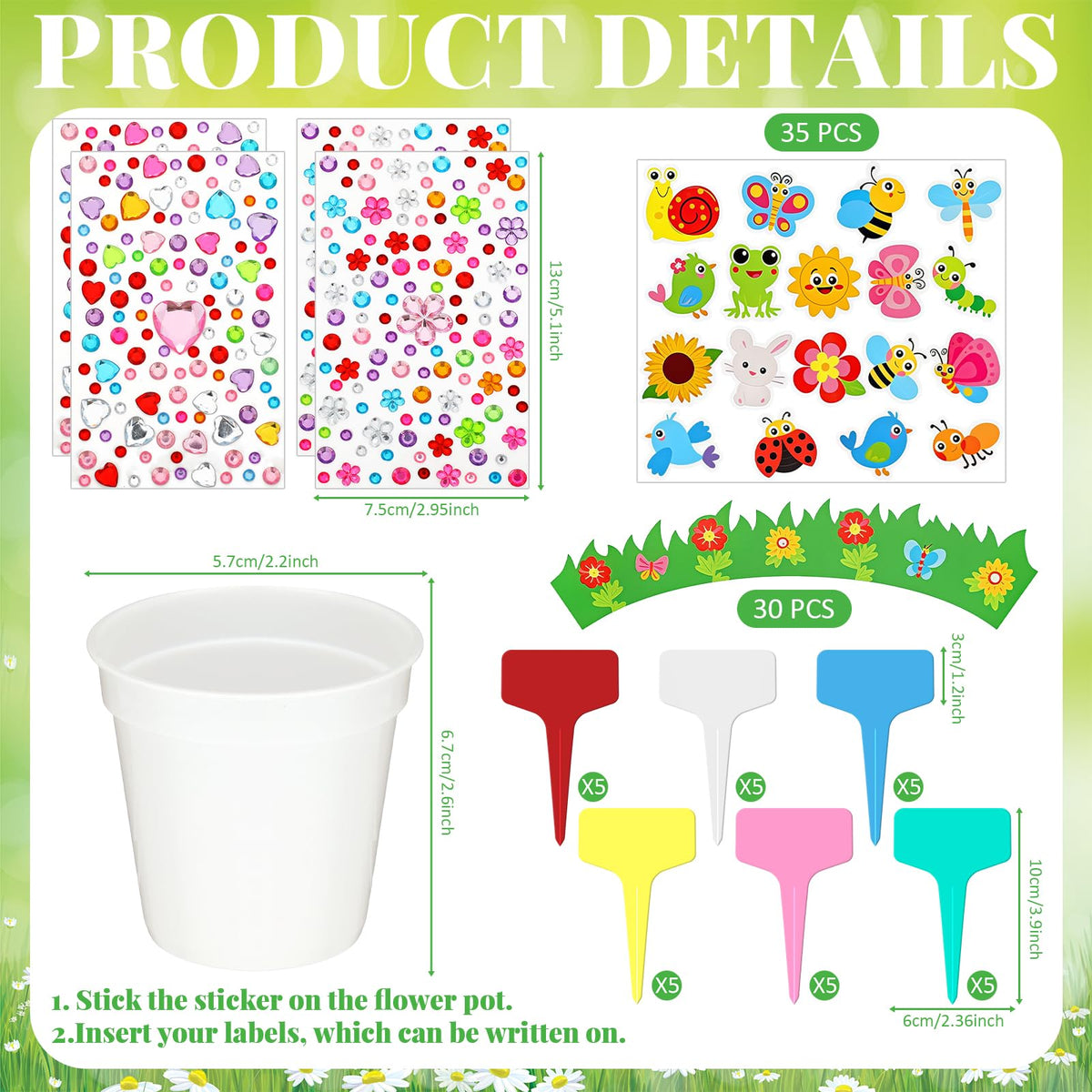 Motipuns paper flowerpots close-up reveals sturdy construction and vibrant design.