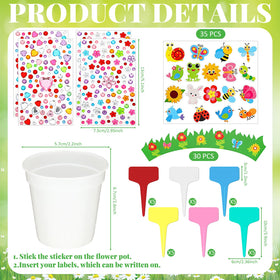 Motipuns paper flowerpots close-up reveals sturdy construction and vibrant design.