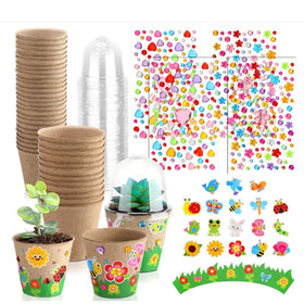 Motipuns spring Mothers Day garden pot kit ready for DIY craft projects