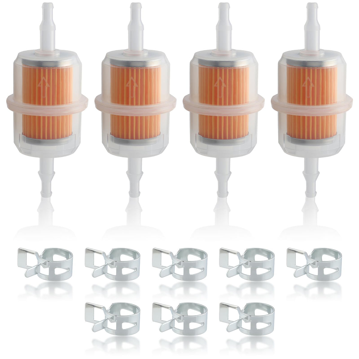 MOTOALL 24-050-13-S fuel filter close-up showing 15-micron filtration for Kohler engines.