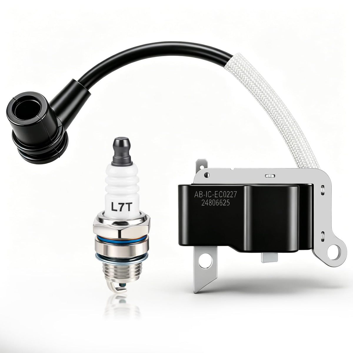 MOTOALL A411001521 ignition coil close-up for Echo, highlighting spark-ready design.