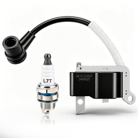 MOTOALL A411001521 ignition coil close-up for Echo, highlighting spark-ready design.