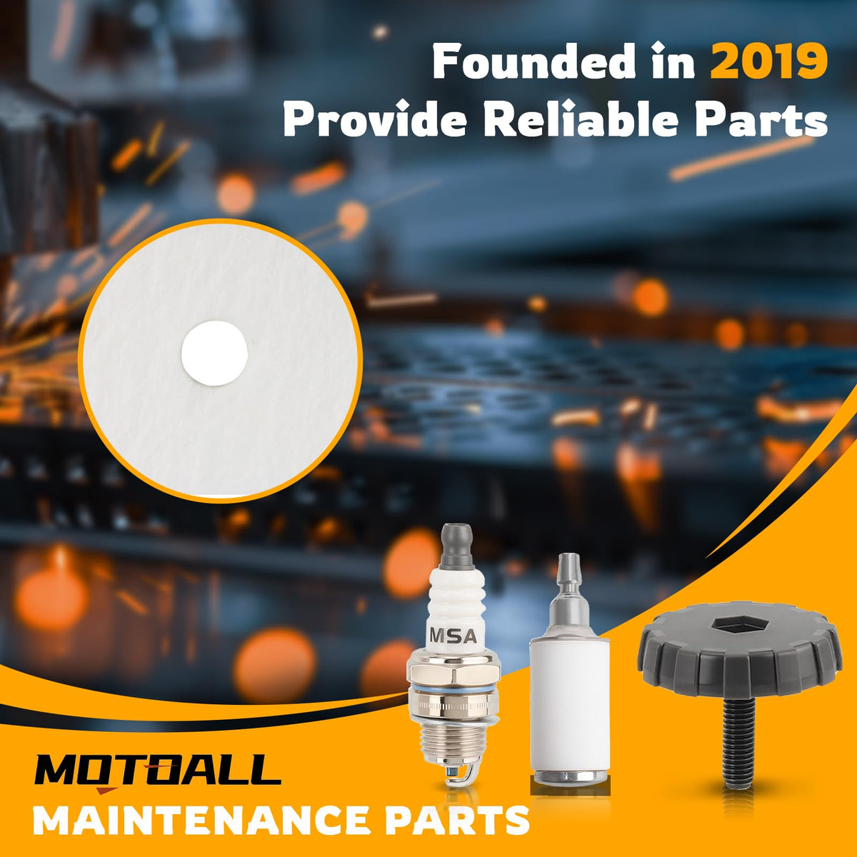 MOTOALL air-filter cover for Husqvarna 128LD durable kit for service.