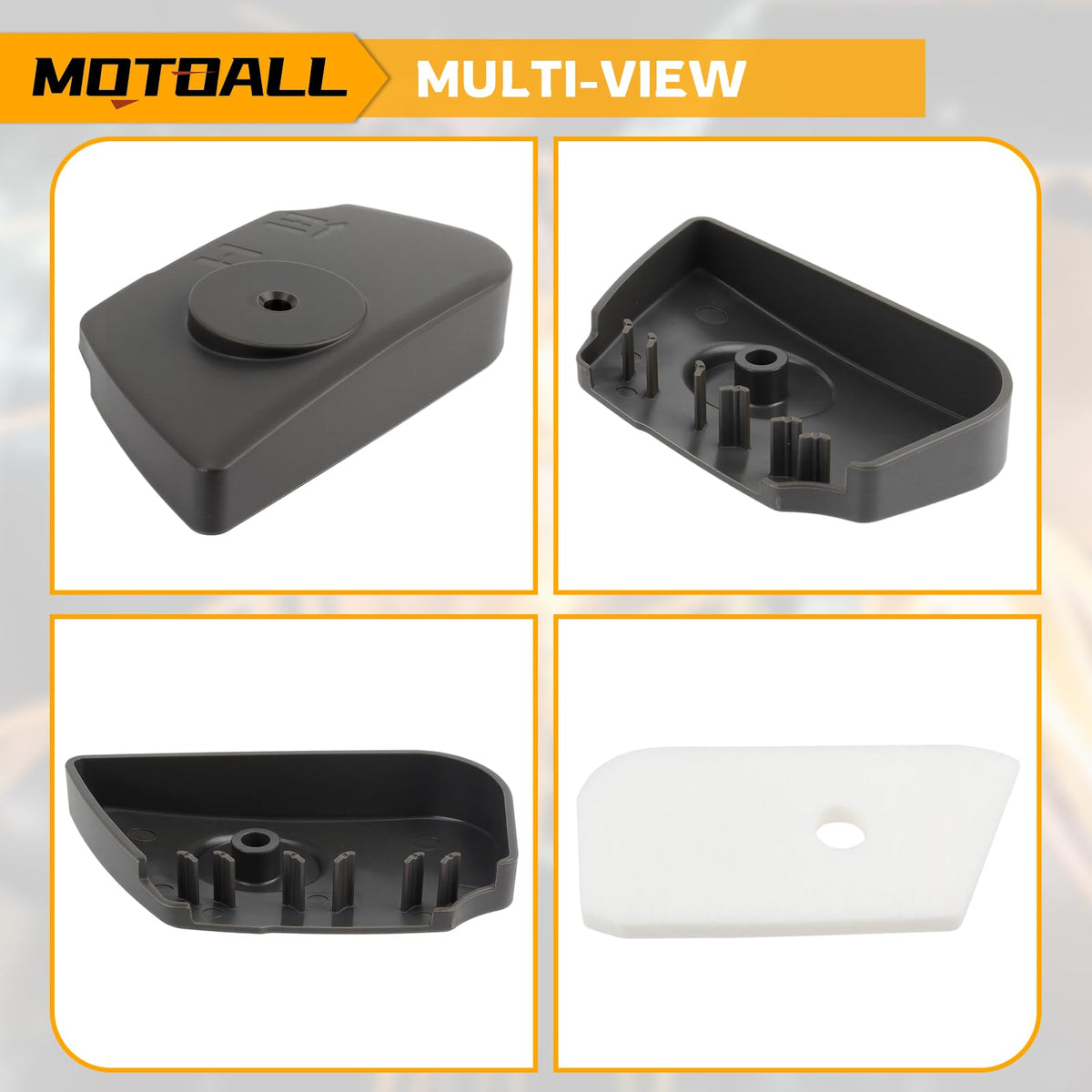MOTOALL air-filter cover for Husqvarna 128R to reduce dust entry.