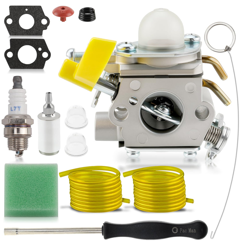 MOTOALL C1U-H60 carburetor for Ryobi and Homelite trimmers improves fuel delivery