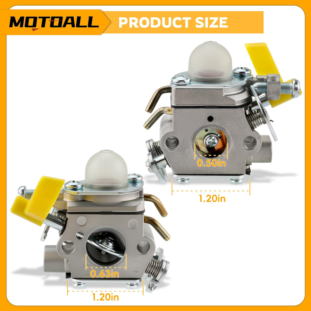 MOTOALL C1U-H60 primer bulbs enable quick starts and steadier fueling