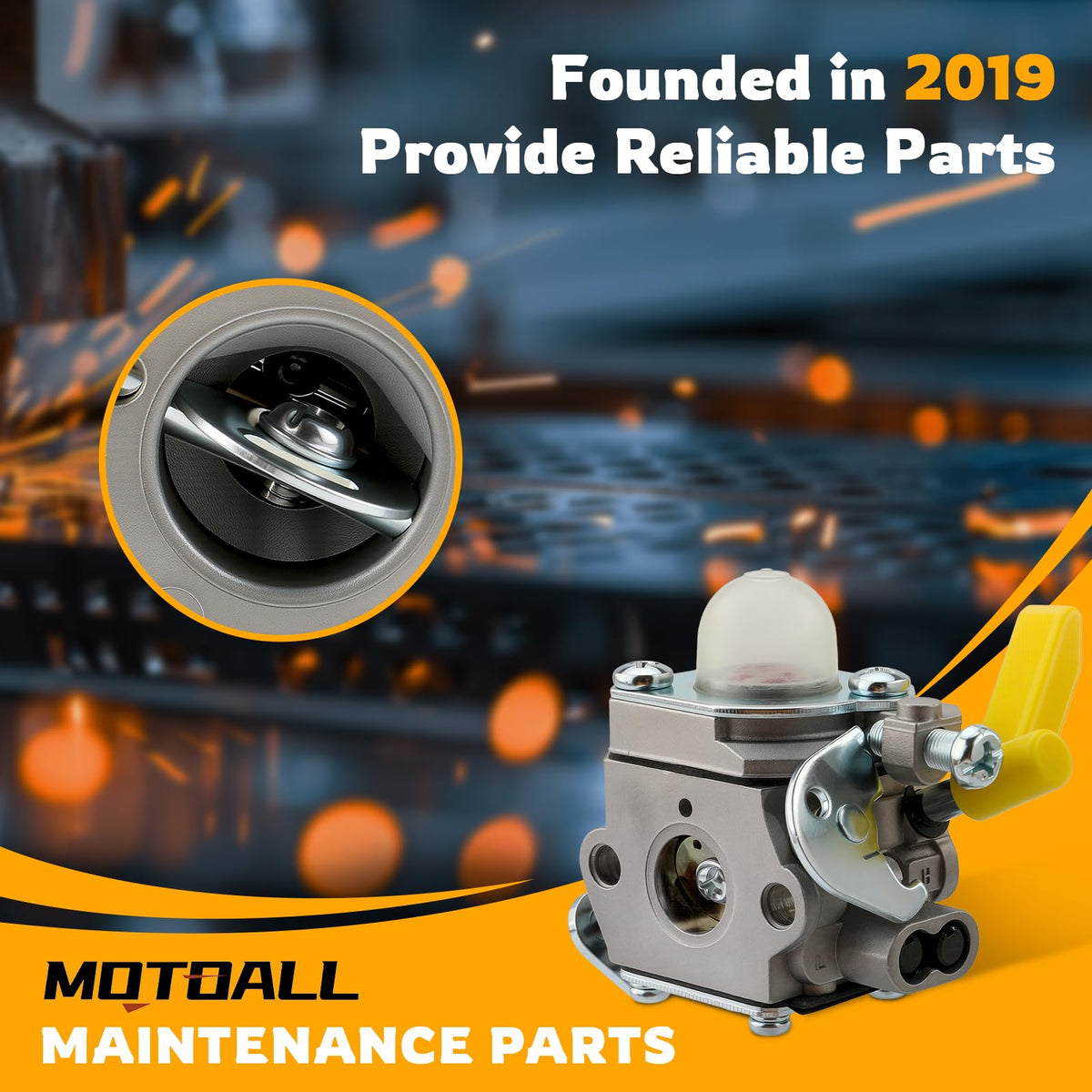 MOTOALL C1U-H60 spark plug promotes efficient combustion