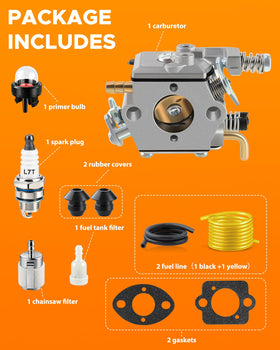MOTOALL Echo WT-946 comparison shot contrasts with original carburetor for fitment ease.