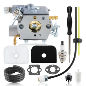 MOTOALL carburetor kit for Husqvarna 525L, front view, precise fuel delivery for smoother startups