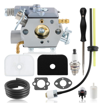 MOTOALL carburetor kit for Husqvarna 525L, front view, precise fuel delivery for smoother startups
