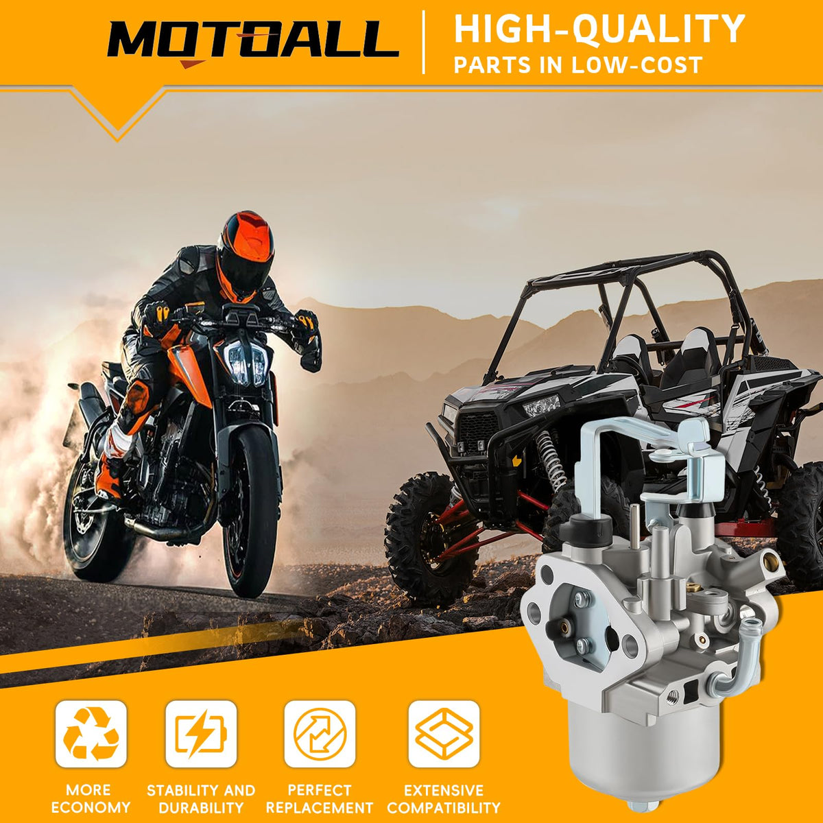 MOTOALL EX30 carburetor side view for installation reference