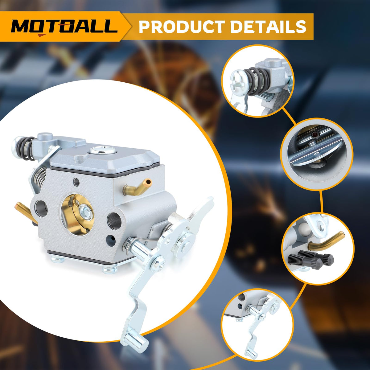 MOTOALL fuel filter and lines ensure clean fuel delivery and reliable performance