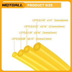 MOTOALL 1/8x1/4 inch hose supports reliable fuel delivery