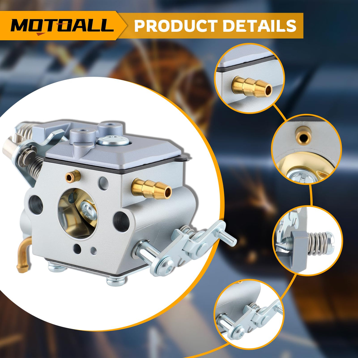 MOTOALL fuel line for Husqvarna 597967305, reliable fuel transfer and sealing
